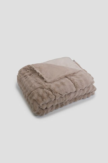 Biokarpet Naf Naf Cosyfur Светлосив Naf Naf Козина Cosy Двойно