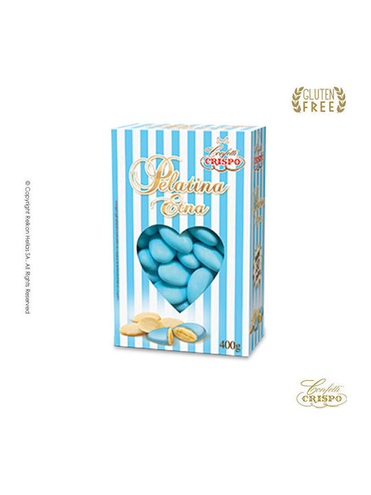 Confetti Crispo Κουφέτα Αμυγδάλου Pelatina σε Σχήμα Κλασικό Γαλάζιο 400gr