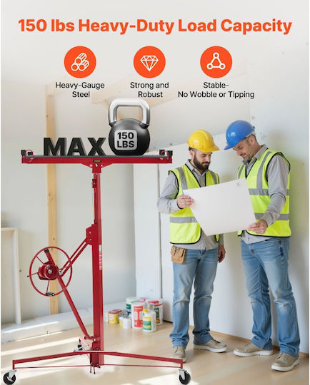 Vevor Lifting & Pulling Equipment for Weight Load up to 68kg Red