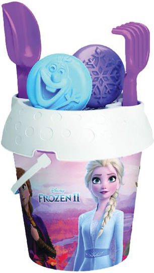 Mondo Frozen Beach Bucket Set with Accessories made of Plastic Purple 17cm