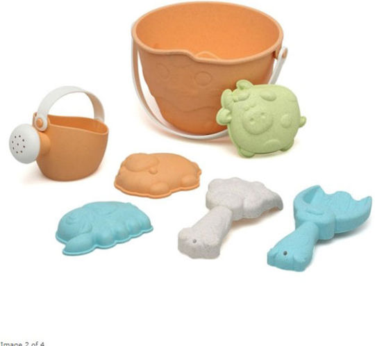Kiokids Jurasic Farm Beach Toys Set with Accessories Made of Plastic 6 Pieces
