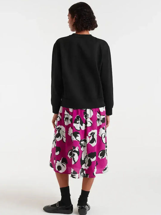 Midi Φόρεμα Black, Rose