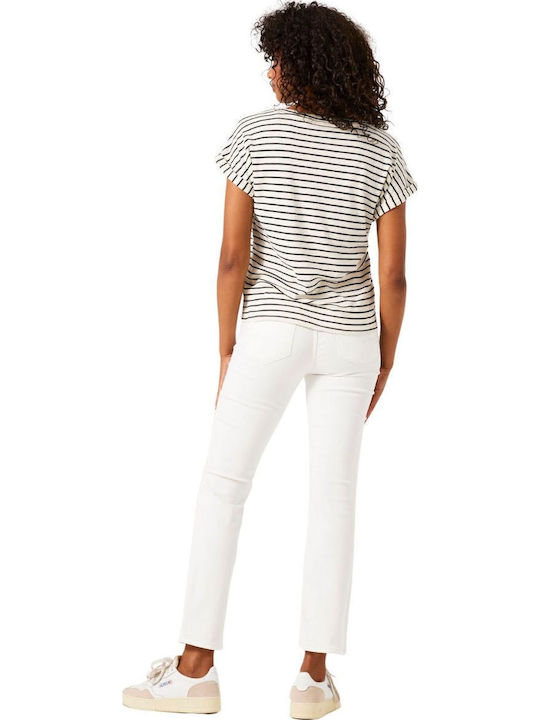 Garcia Women's Fabric Trousers White