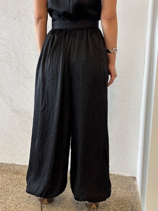 Damen Stoff Hose Black