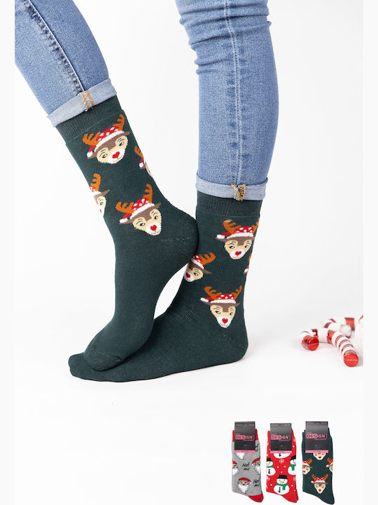 Design Damen Weihnachtssocken Multicolour 3Pack
