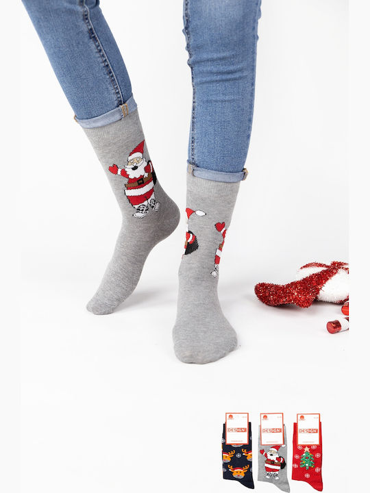 Design Women's Christmas Socks Multicolour 3Pack