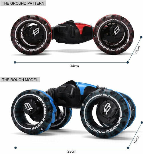 Τηλεκατευθυνόμενο Αυτοκίνητο Stunt 4WD Κόκκινο