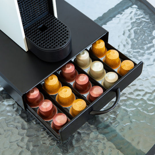Metall Kaffeekapselständer Für 50 Nespresso Kapseln 365 X 214 X 60 Mm Matt Schwarz Metall Kaffeekapselständer Für 50 Nespresso Kapseln 365 X 214 X 60 Mm Matt Schwarz
