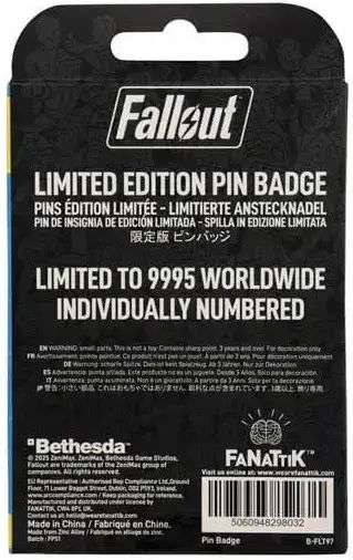 Fallout Charisma Pin – Limited Edition Vault Boy 42mm