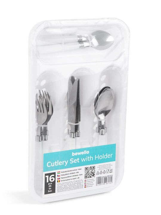 Bewello Set de Tacâmuri Inoxidabil Albe 16buc