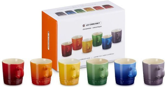 Le Creuset Σετ Φλιτζάνια Espresso Κεραμικά Μωβ 100ml 6τμχ