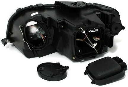 Front Led Dayline Lights Audi A3 2003-2008 Black H1 Bulbs Set 2 Pieces