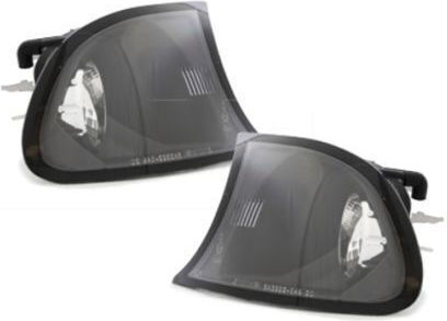 Flash Next To Headlight Bmw E46 Coupe 2001-2003 Black Set 2 Pieces Oem