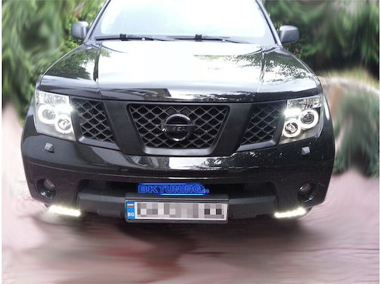Vordere Autolampen Led Engelsaugen Nissan Navara Pathfinder 2005-2009 Chrom Lampen H1 Satz 2 Stück
