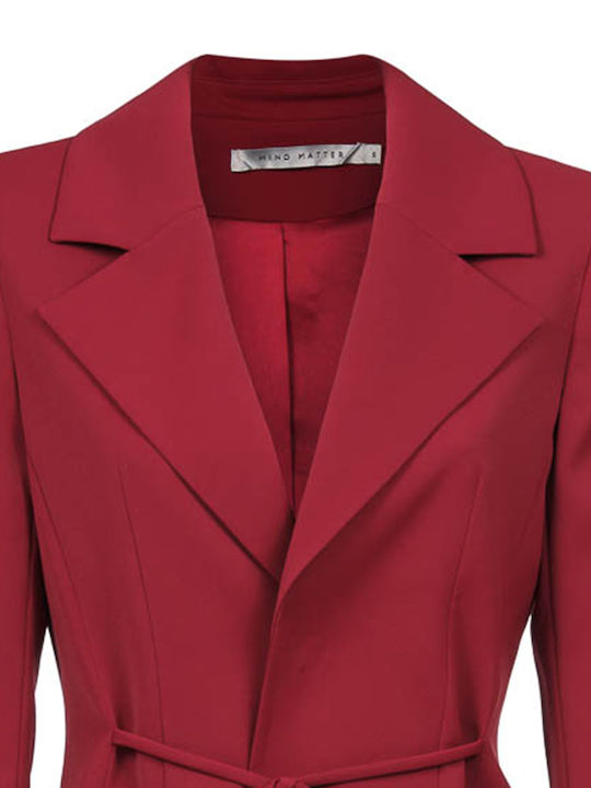 Mind Matter Eve Women's Blazer Cherry Red