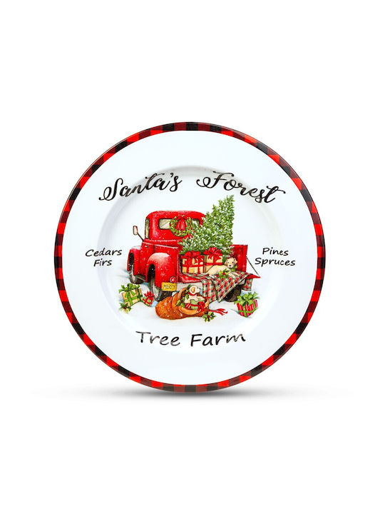 Alista Home Weihnachtlicher Salve Metallisch Weißs