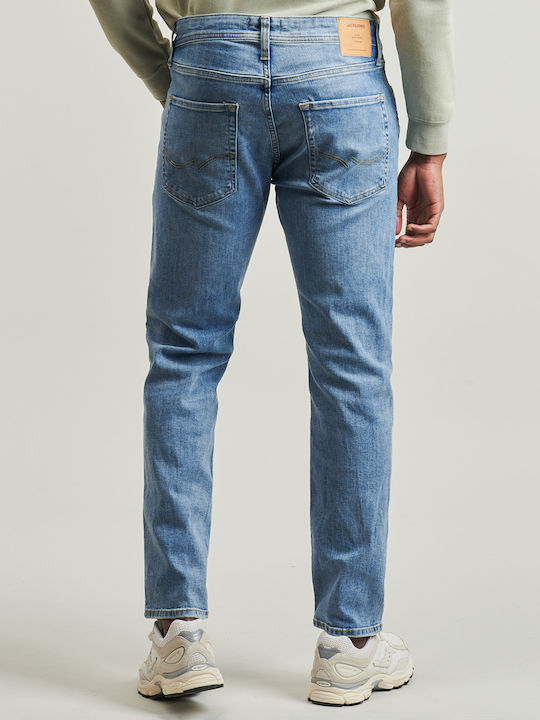 Men's Elastic Light Blue Jeans Pants
