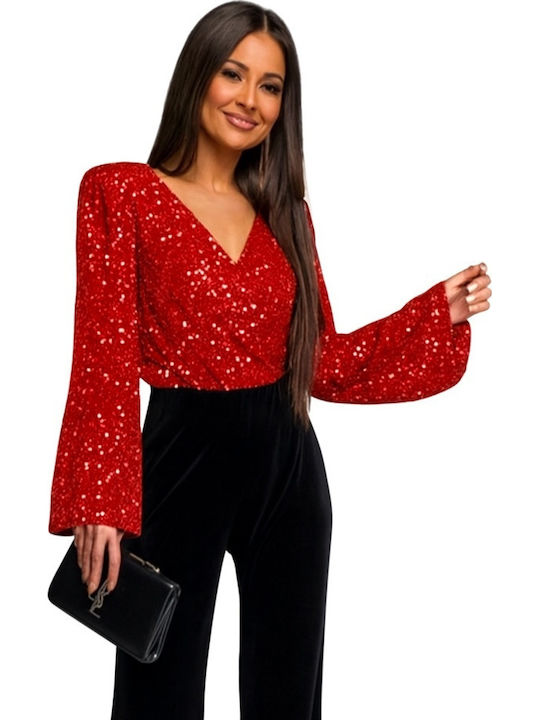 Women's One-piece Suit Red