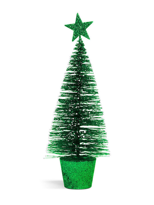 Mini Artificial Pine Decoration Glitter 18 Cm 4 Colors