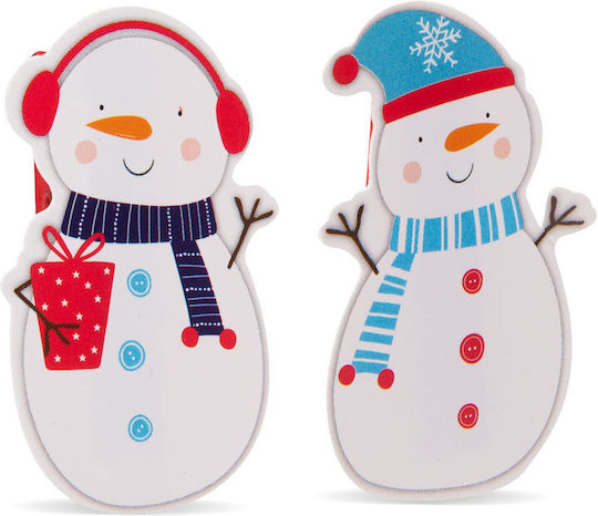 Christmas Clips Ribbon Snowman 22 X 35 Mm 18 Pcs 2 M Pack