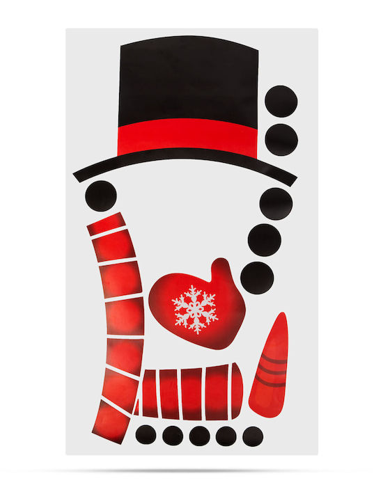 Weihnachtsaufkleber Set Schneemänner 40 x 70 cm