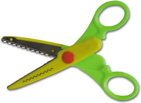 Next Zigzag Pentru copii Foarfecă Foarfeci 16buc cu Metalic Lamă Verde 1buc