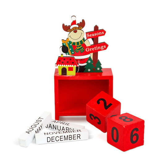 Calendar Decorativ Din Lemn Mdf – 13,5 X 7 X 3,5 Cm – 3 Modele