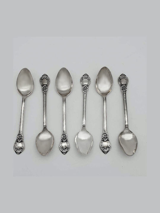 Savvas Design Φαγητού Ανοξείδωτα Ασημί 15cm ΚΟΥ00074 6τμχ
