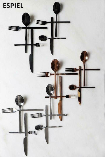 Espiel Divine Fruit Spoon Set Stainless Steel Brown 18.2cm 6 Pieces
