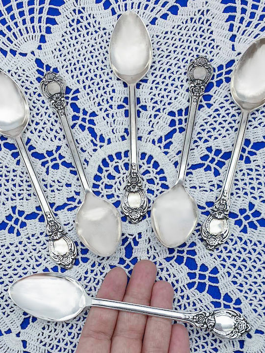 Savvas Design Löffelset Abendessen Edelstahl Silber 15cm 12Stück