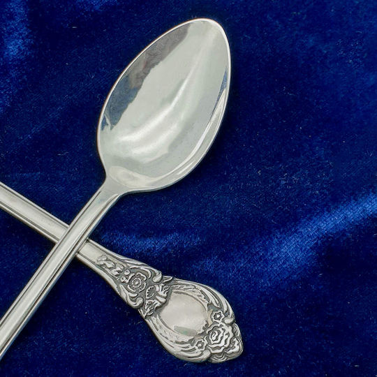 Savvas Design Σετ Κουτάλια Φαγητού Ανοξείδωτα Ασημί 15cm 6τμχ