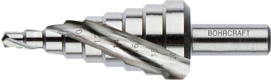 Step Drill Helical Grooves Size 4.0-12.0
