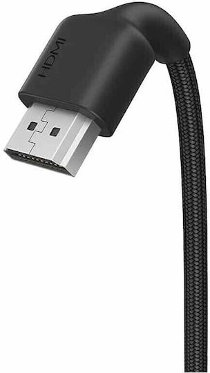 Aukey HDMI 2.0 Premium High Speed 4K 60Hz HDR Braided Cable HDMI Male - HDMI Male 2m 2 Pieces Red / Black 2 Pieces