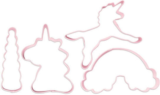 Cookie Cutter Unicorns Set 4 Monochrome Oem
