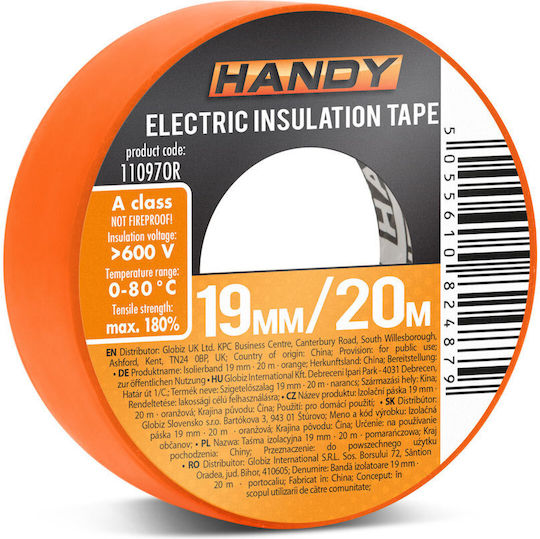 Handy Isolierband 19mm x 20m 10Stück Orange