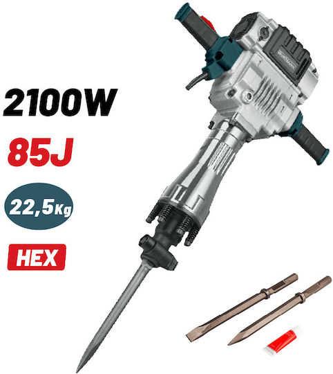 Bormann Pro BPH2200 Schlag Demolitionist Elektrisch 2100W mit Aufnahme SDS Max 017240