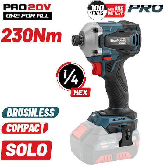 Bormann Pro BBP5153 Παλμικό Κατσαβίδι Μπαταρίας Solo Brushless 20V