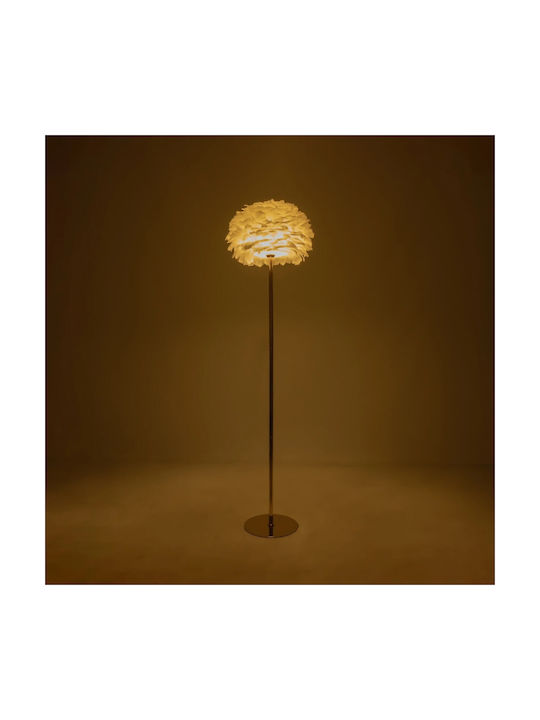 GloboStar Floor Lamp H150xW40cm. with Socket for Bulb E27 Beige