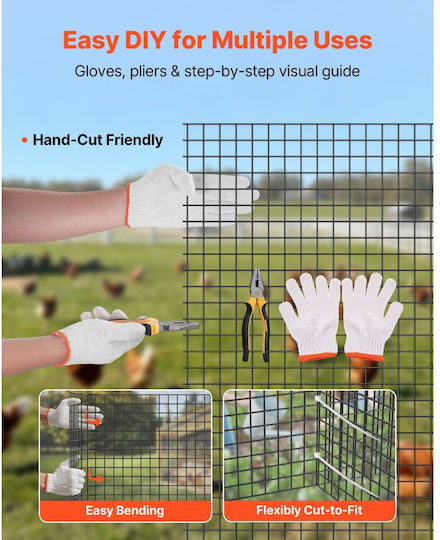 Vevor Wire Fencing Galvanized 1.52m