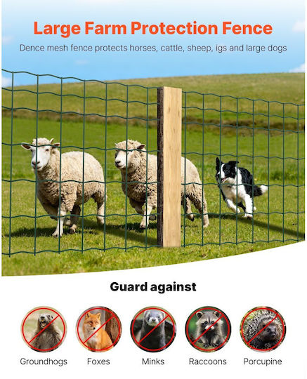 Vevor Wire Fencing Galvanized Green