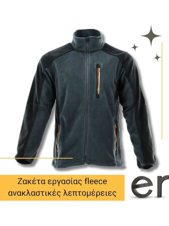 Sara Workwear Sara Arbeitsjacke Fleece Gray