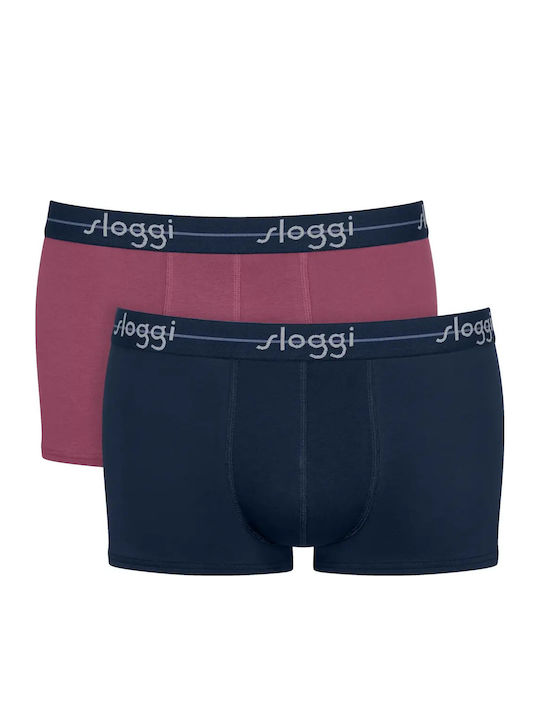 Men's Boxers Bordeaux, Dark Blue 2Pack