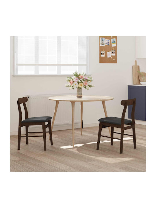 Столички Трапезария Light Brown, Black 2бр 43x44.5x77бр