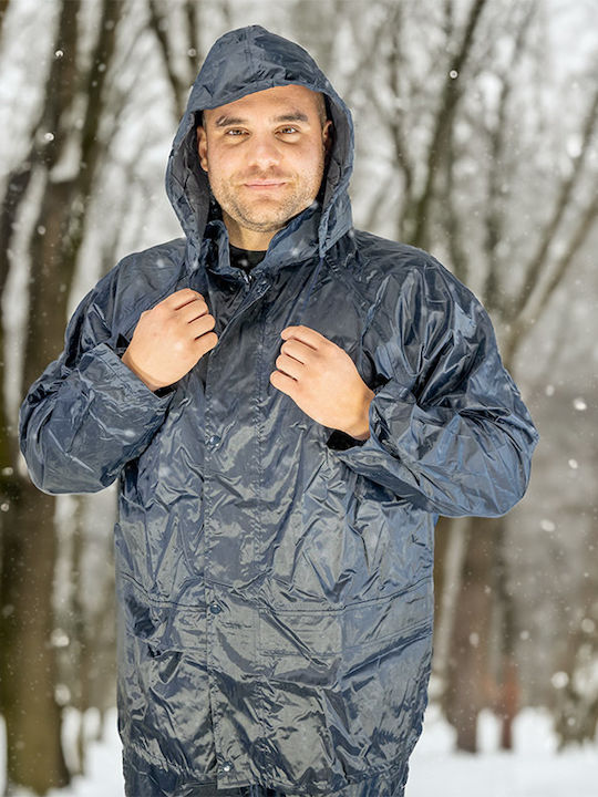 Bormann Αδιάβροχο Ανδρικό Κουστούμι Εργασίας Μπλε