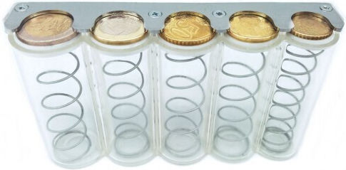 Metal Waiter Waist Bag With 5 Coin Box Slots 22.5x6.5x11cm Eurocash PW5 DF
