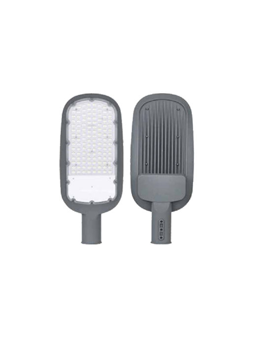 Lucas LED Външно Стоящо LED Улично Осветление 50W със Студено Бяла Светлина IP65 Сиво