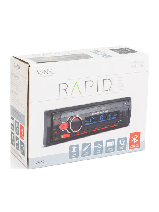 Player Auto Rapid 1 DIN 4 X 50 W Bluetooth MP3 AUX SD USB