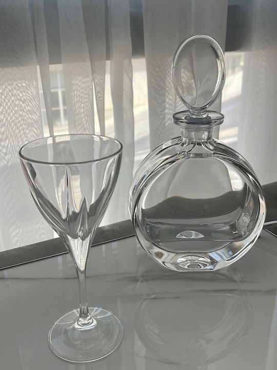 Modern Wine Set 3 Pieces Tray Marble Surface Crystals Top Quality