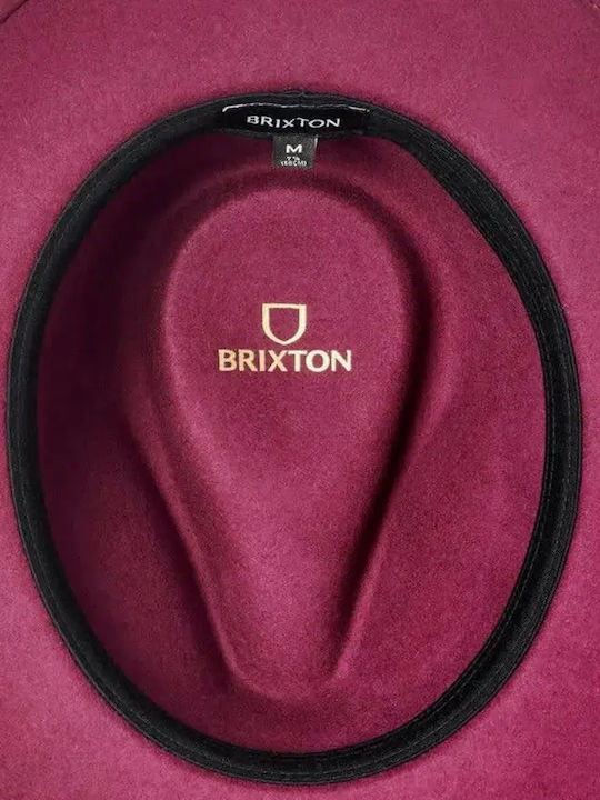 Brixton Messer Дамска Вълнена Шапка Федора Лилава