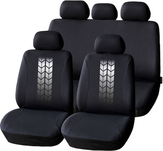 Set 1 Universelle Autositzbezüge Schwarz CarGuard